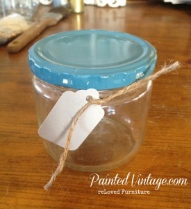 repurposed jars shabby organizer