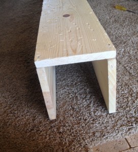 DIY wood mantel box