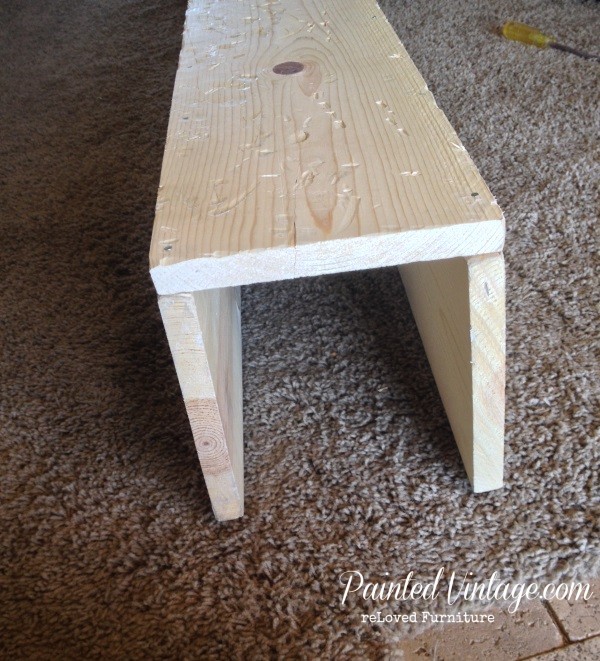 DIY wood mantel box