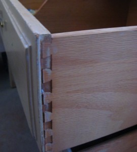 two toned nightstands dovetail joints