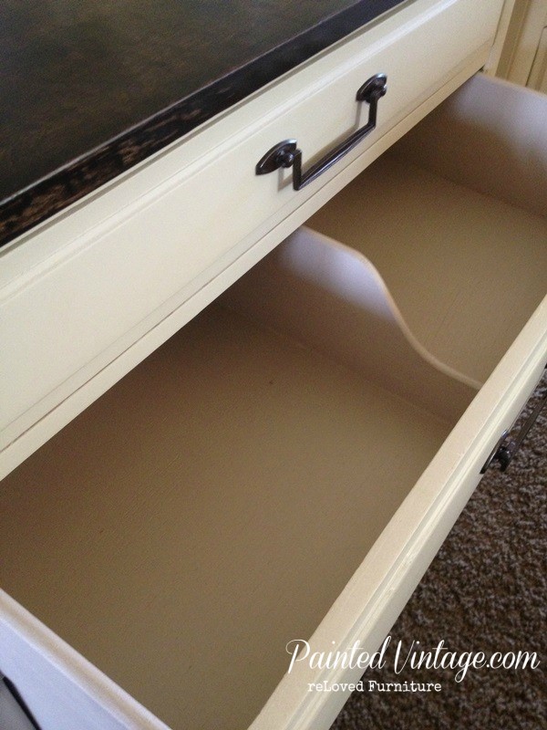 two toned painted drawers