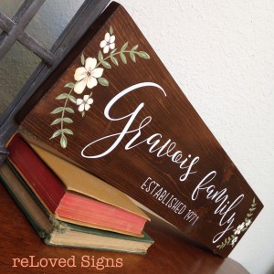 wedding sign by reloved signs